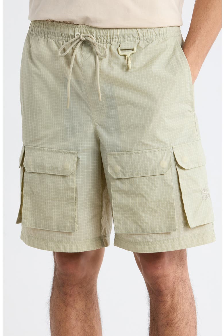 Tahoe Nylon Blend Drawstring Cargo Shorts, Alternate, color, SULPHUR