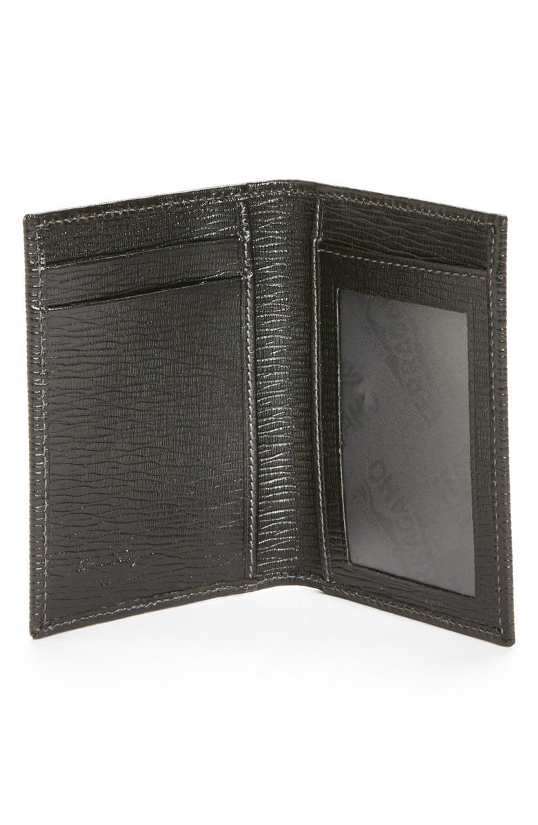 FERRAGAMO Salvatore Ferragamo Stamped Calf Card Wallet, Alternate, color,