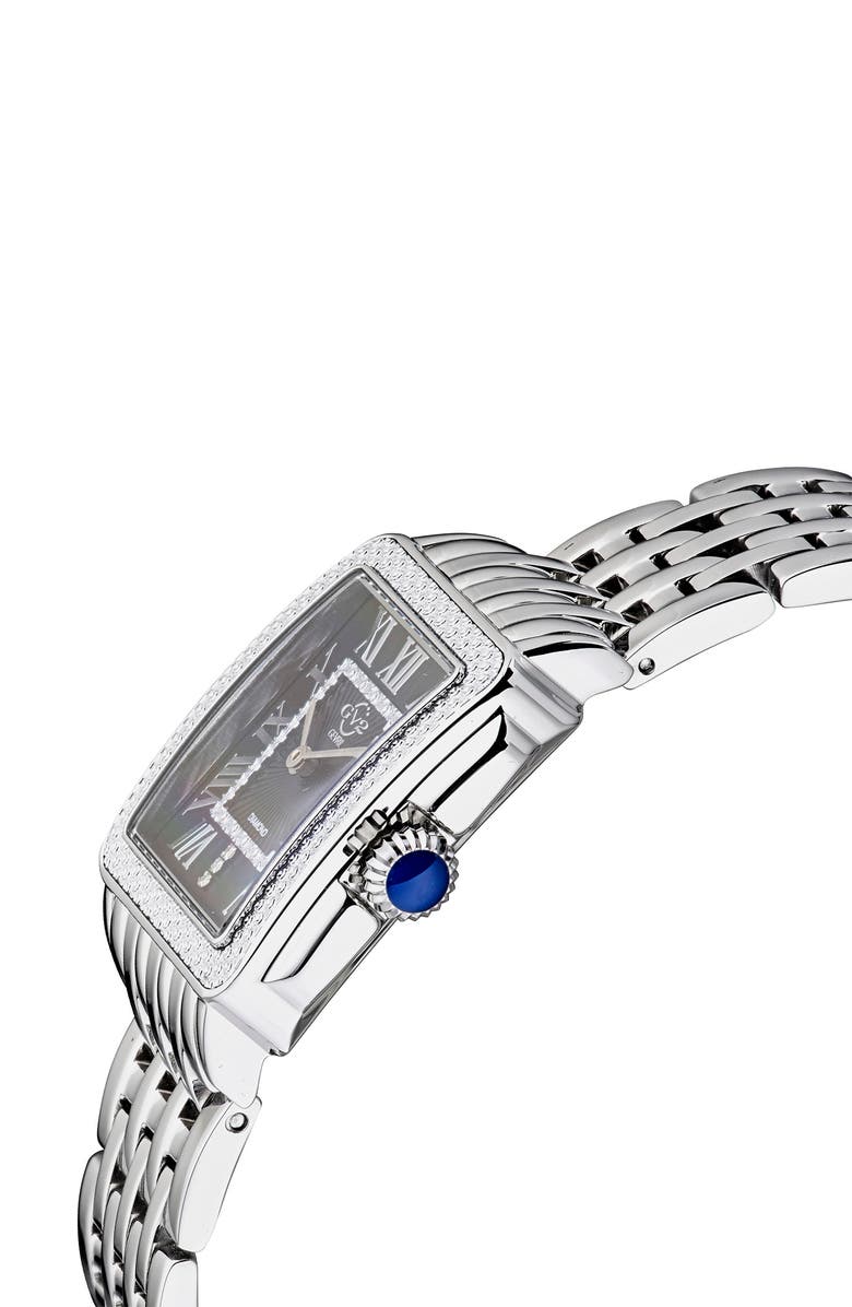 GV2 Gevril GV2 Women's Badova Diamond Dial Bracelet Watch, 27mm, Alternate, color, 