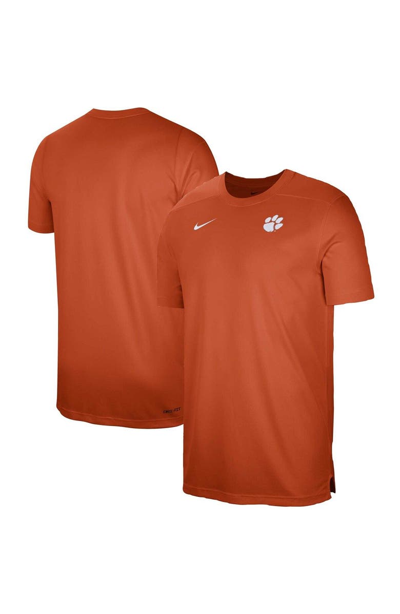 Nike Men's Nike  Orange Clemson Tigers Sideline Coaches Performance Top, Main, color, 