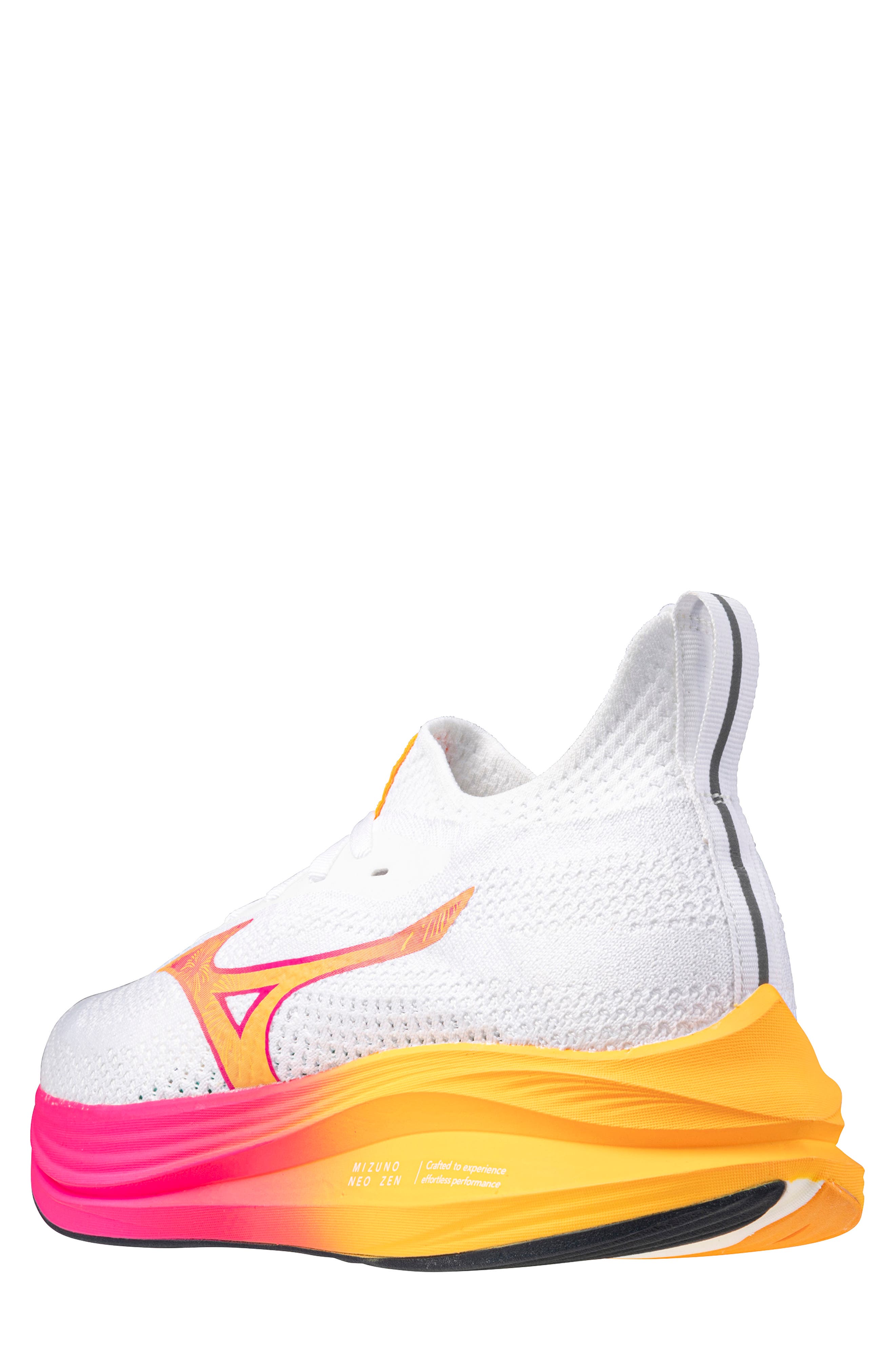 Mizuno Neo Zen Running Shoe, Alternate, color, Hanabi White-Tang Orange