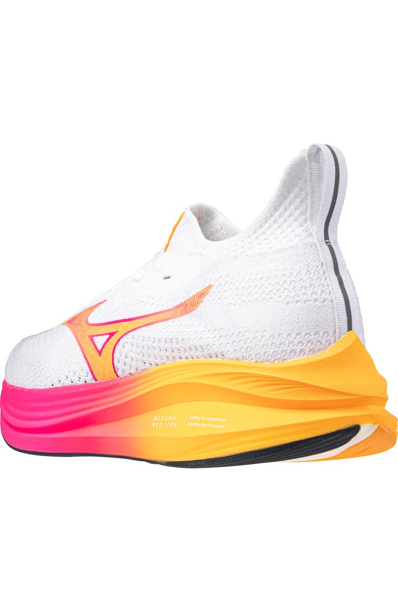 Mizuno Neo Zen Running Shoe, Alternate, color, Hanabi White-Tang Orange
