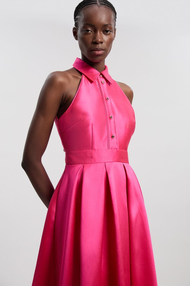 Collared Maxi Dress, Alternate, color, Fuchsia