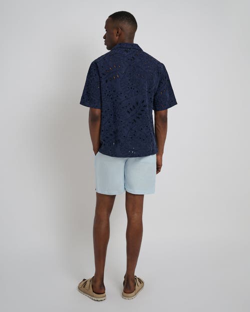 Onia Air Linen Blend 6 Shorts In Baby Blue