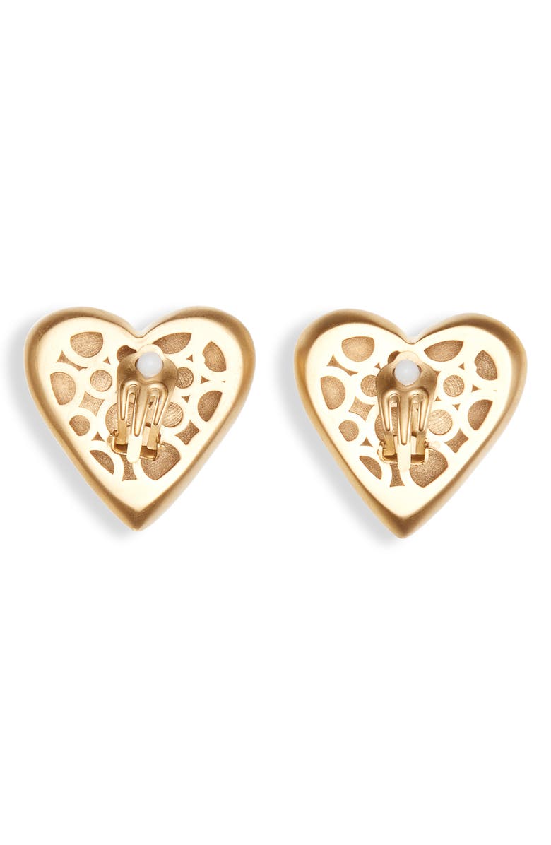 Dolce&Gabbana DG Heart Drop Earrings, Alternate, color, Zoo00 Oro