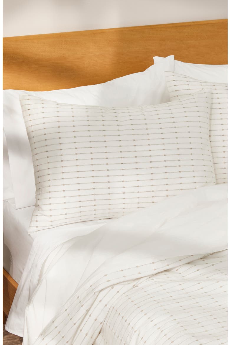 Soft Grid Duvet Cover, Alternate, color, INDIGO