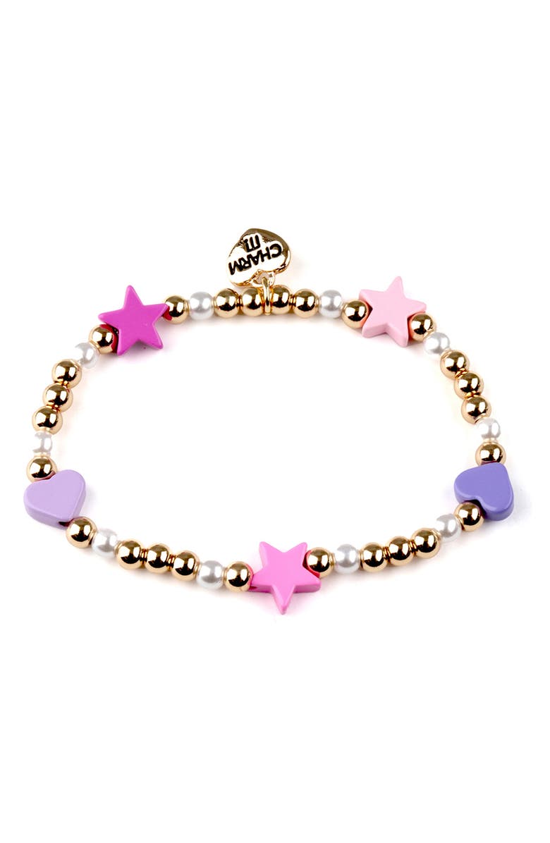 CHARM IT!<sup>®</sup> Kids' Beaded Star Bracelet, Main, color, 