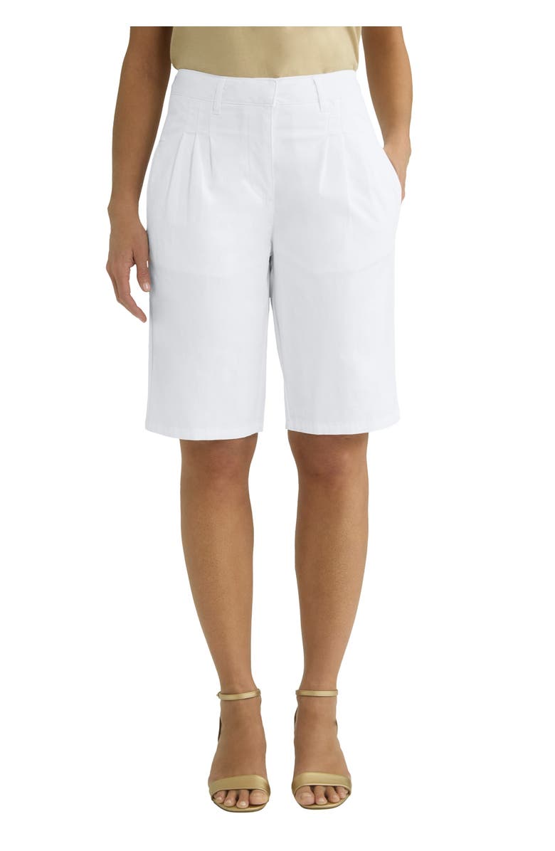 Jessica London Stretch Chino Short, Main, color, White