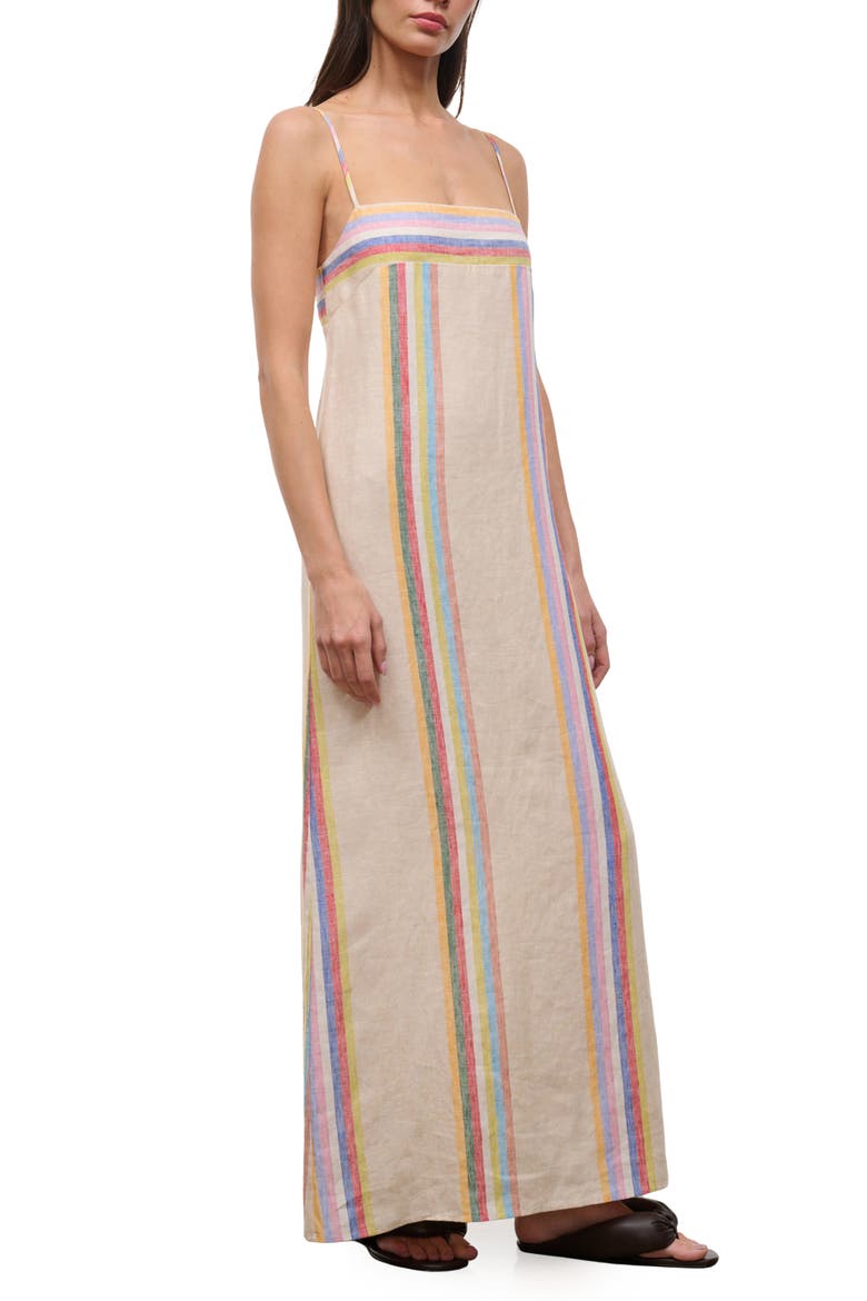 Laura Stripe Linen Maxi Dress, Alternate, color, DAY TRIP STRIPE