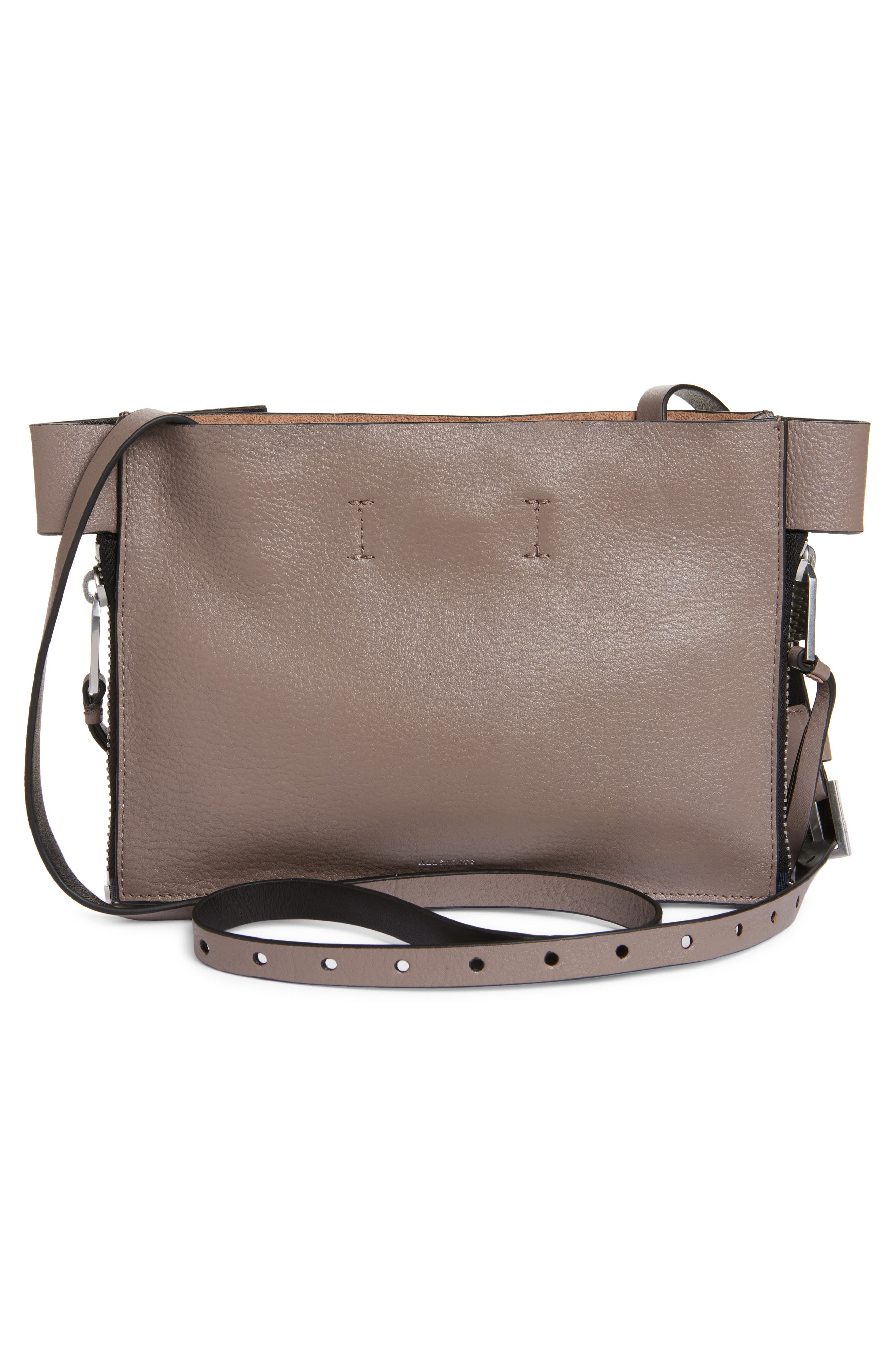 Marlo Leather Crossbody Bag, Alternate, color, MOCHA BROWN