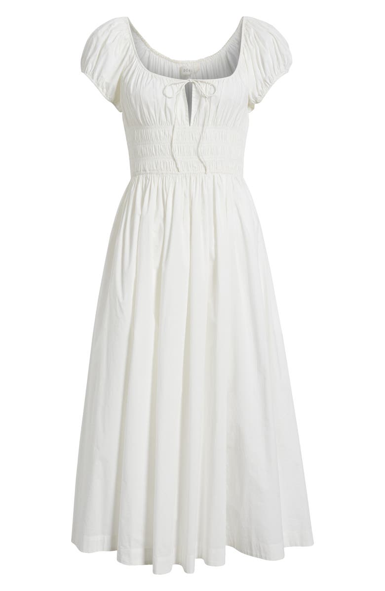 DÔEN Quinn Organic Cotton Poplin Maxi Dress, Alternate, color, Salt