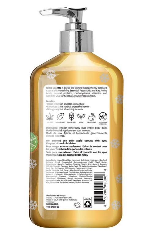 Hempz Frosted Sugar Cookie Body Moisturizer In Transparent