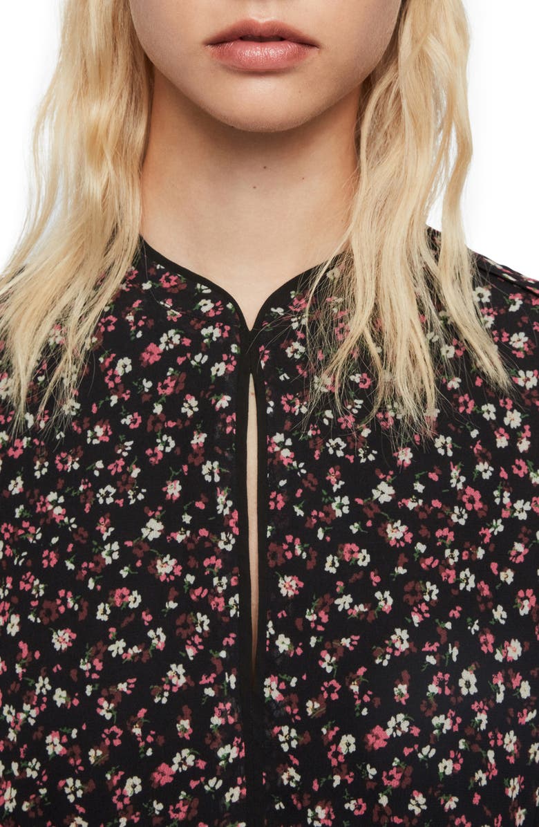 AllSaints Kay Ditz Floral Print Long Sleeve Dress, Alternate, color, 