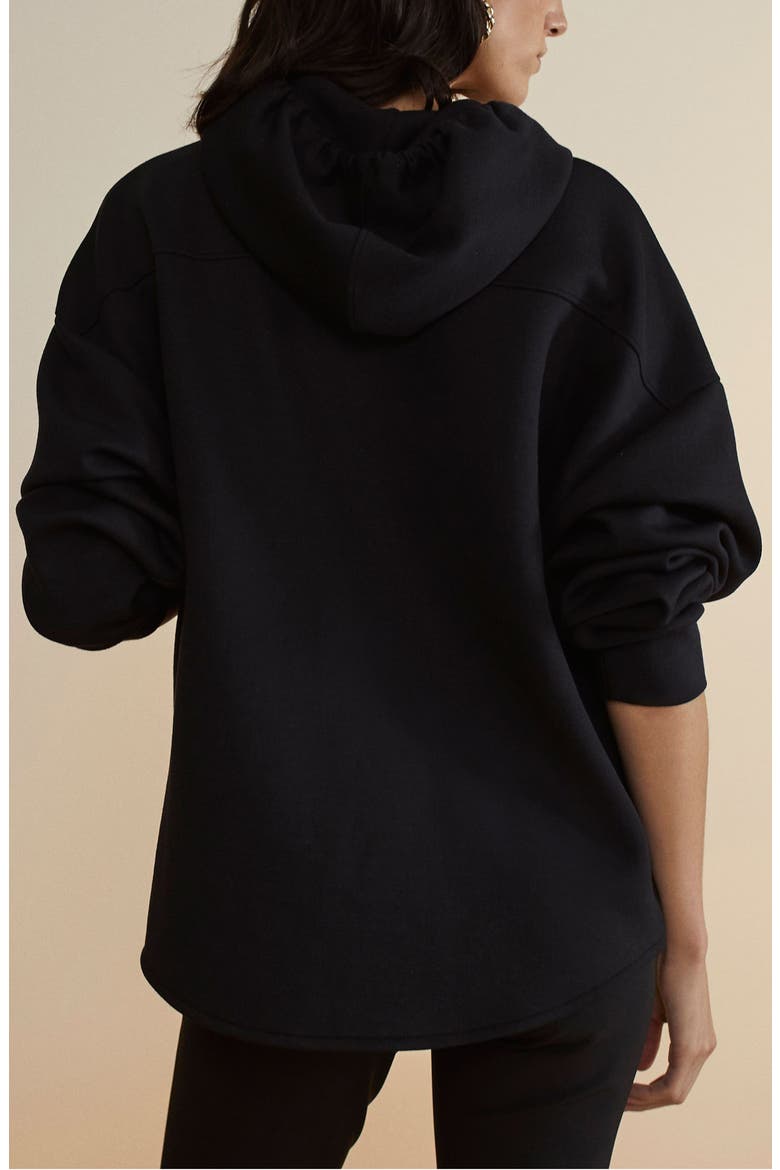 Zip-Up Logo Hoodie, Alternate, color, BLACK
