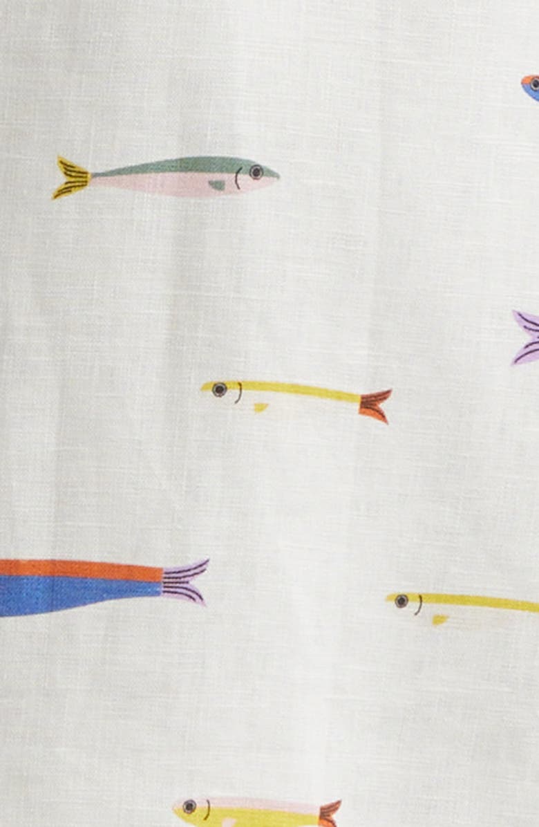 STAUD Laura Linen Minidress, Alternate, color,