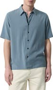 rag & bone Dalton Dobby Short Sleeve Button-Up Shirt