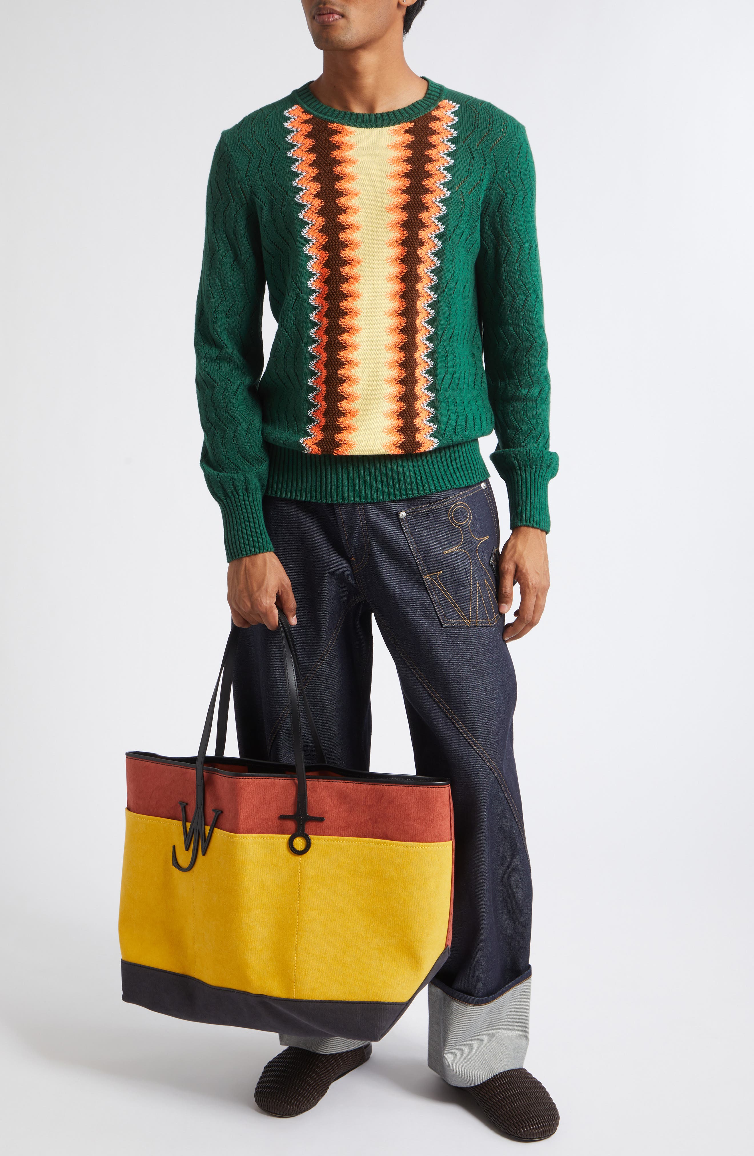 XL Anchor Tote, Alternate, color, RUST/MULTI 267