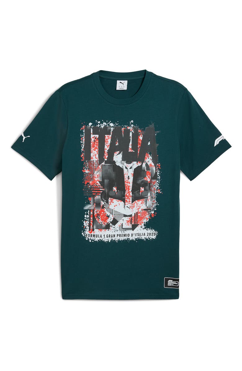 PUMA Formula 1<sup>®</sup> Italy Graphic T-Shirt, Main, color, Green Terrain