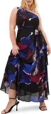 City Chic Rendezvous Tiered Ruffle Dress