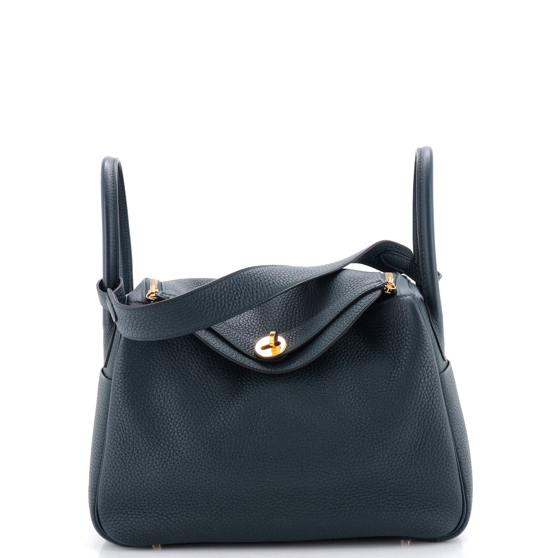Pre-Owned Hermes Lindy Bag Clemence 30, Main, color, Vert Cypress