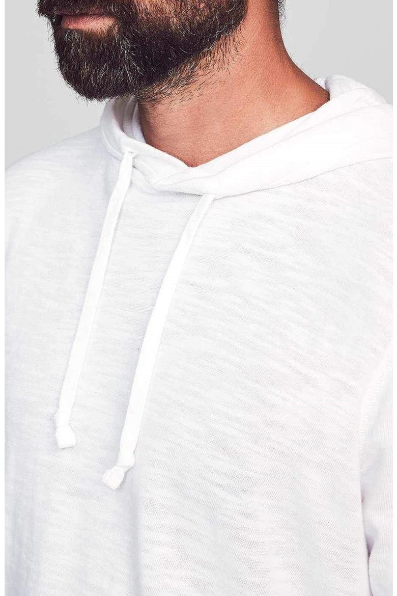 Slub Cotton Hoodie, Alternate, color, WHITE