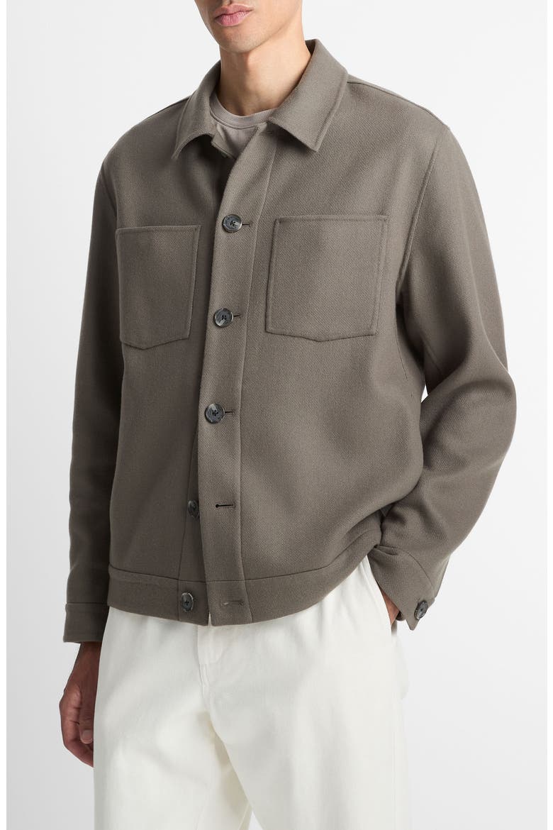Splittable Wool Blend Shop Jacket, Main, color, SMOKE