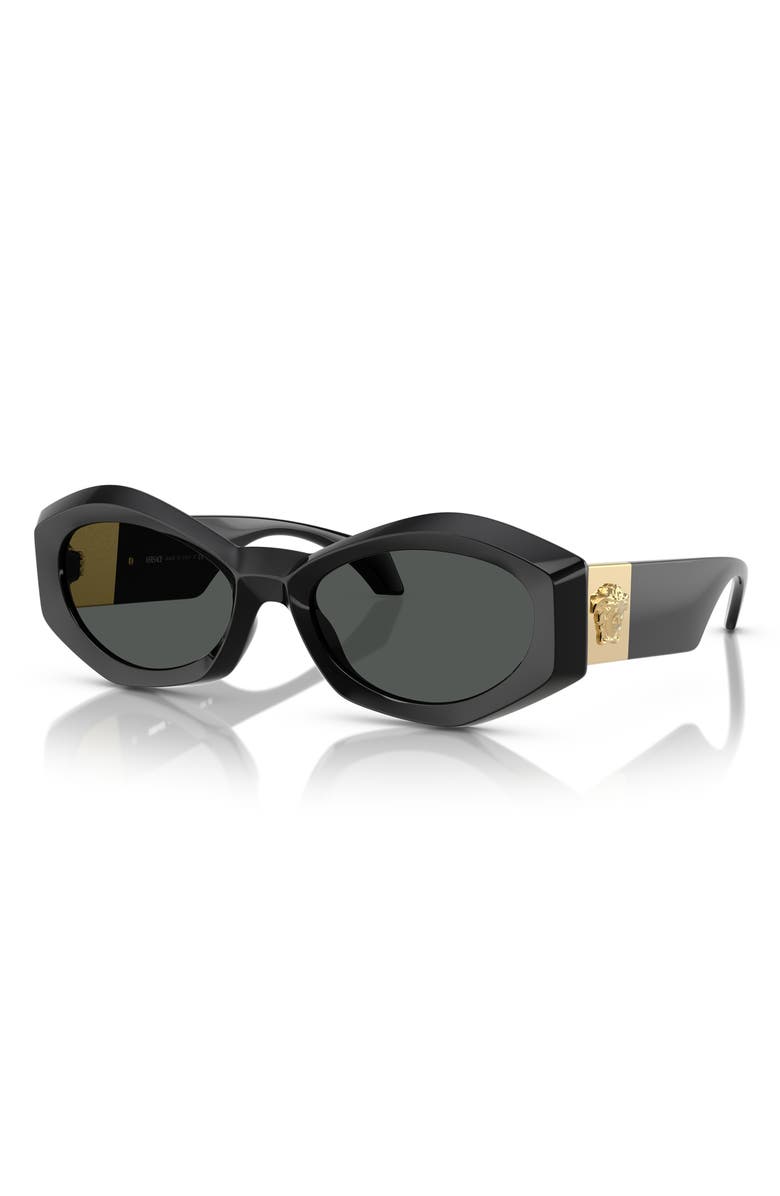 Versace 54mm Irregular Sunglasses, Alternate, color, 