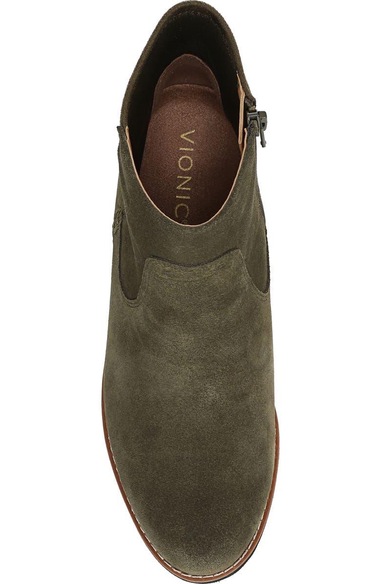 Vionic Ariana Platform Wedge Bootie, Alternate, color, Dark Olive
