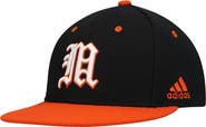 adidas Men's adidas Black Miami Hurricanes On-Field Baseball Fitted Hat