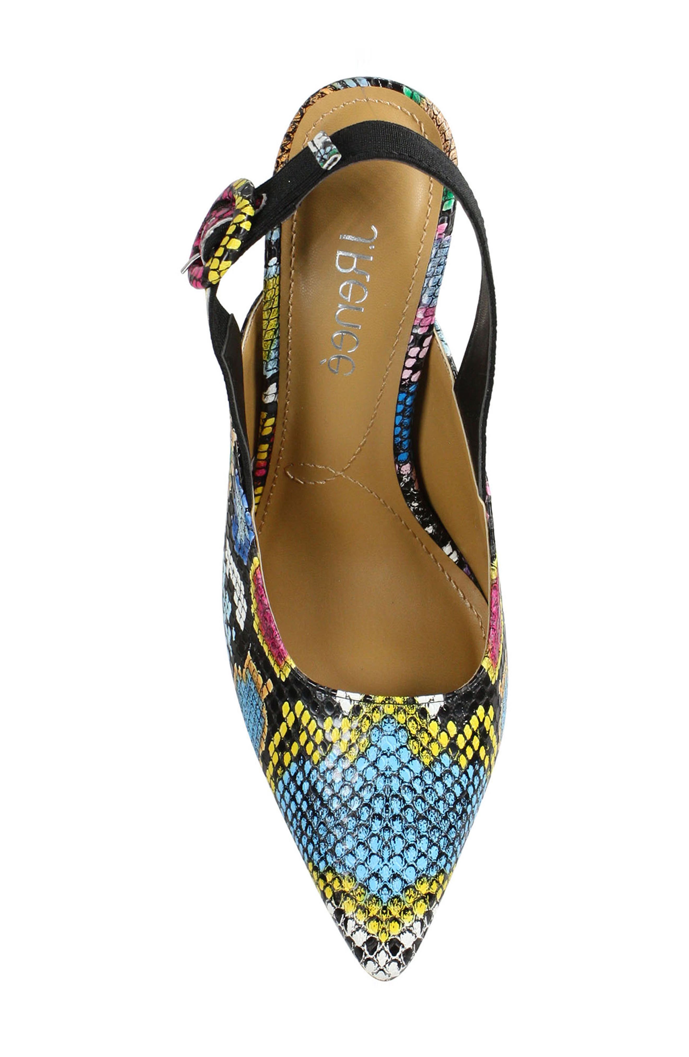 Marianela Slingback Pump, Alternate, color, BLACK MULTI PRINT FABRIC