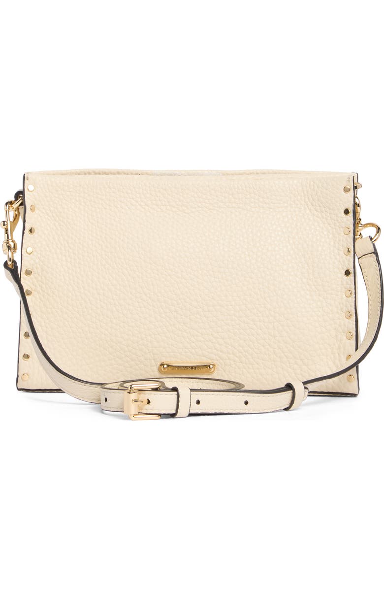 Rebecca Minkoff Darren Leather Crossbody Bag, Alternate, color, Eggshell