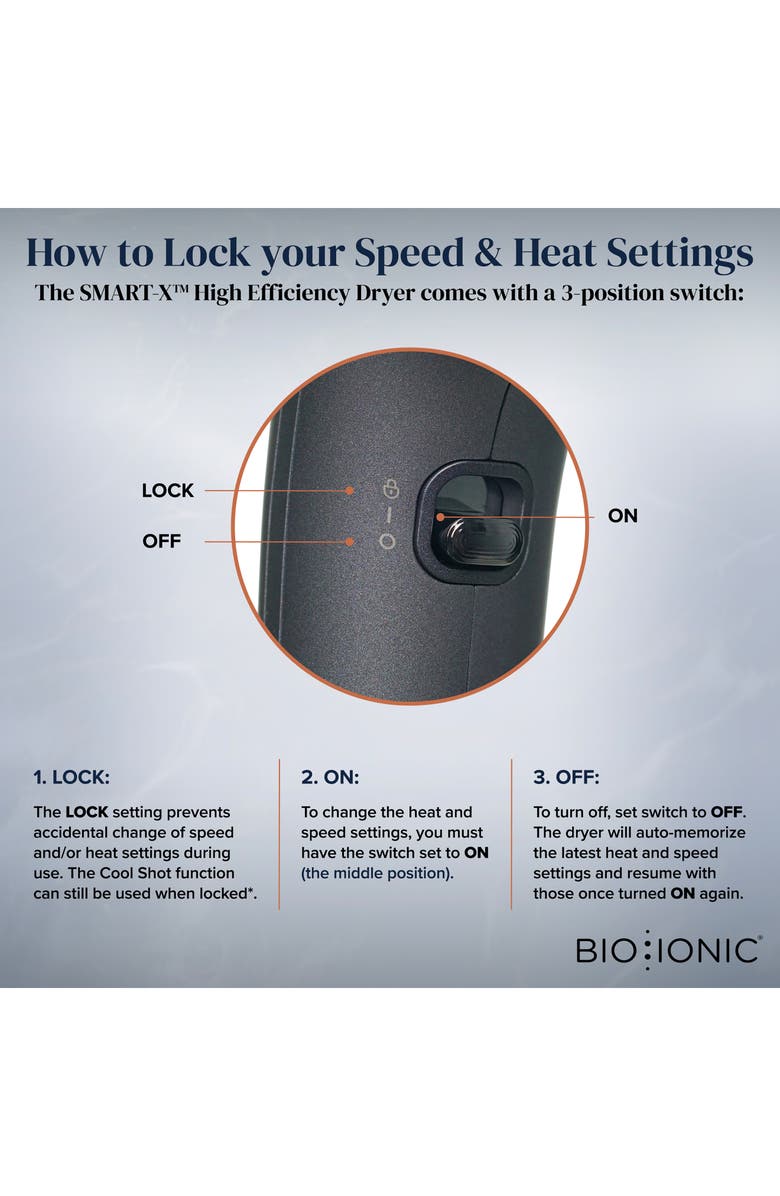 Bio Ionic SMART-X High Efficiency Dryer + Diffuser, Alternate, color, Blue