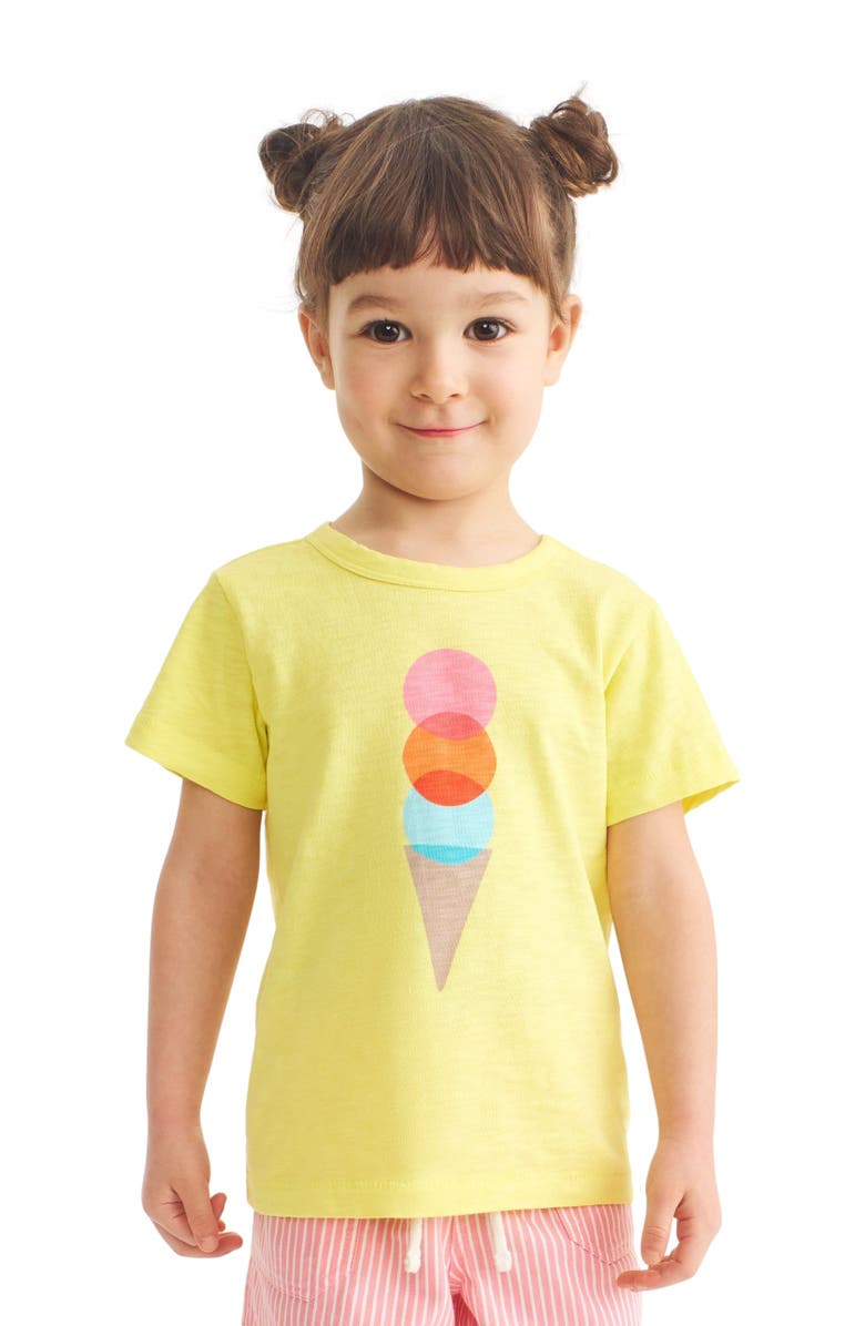 Primary Kids Ice Cream Cone Tee, Alternate, color,