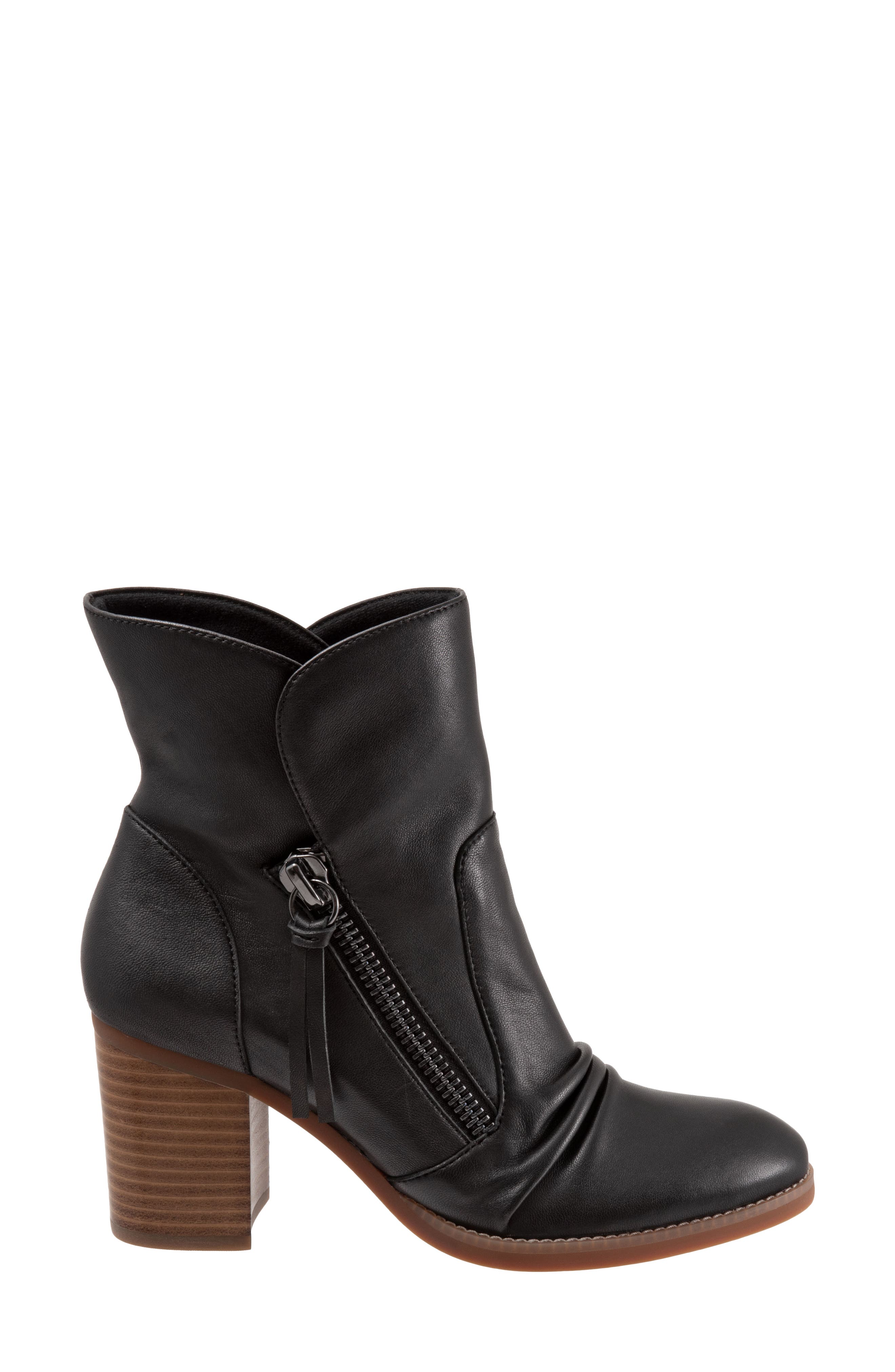 SoftWalk<sup>®</sup> Kendall Ruched Upper Bootie, Alternate, color, 