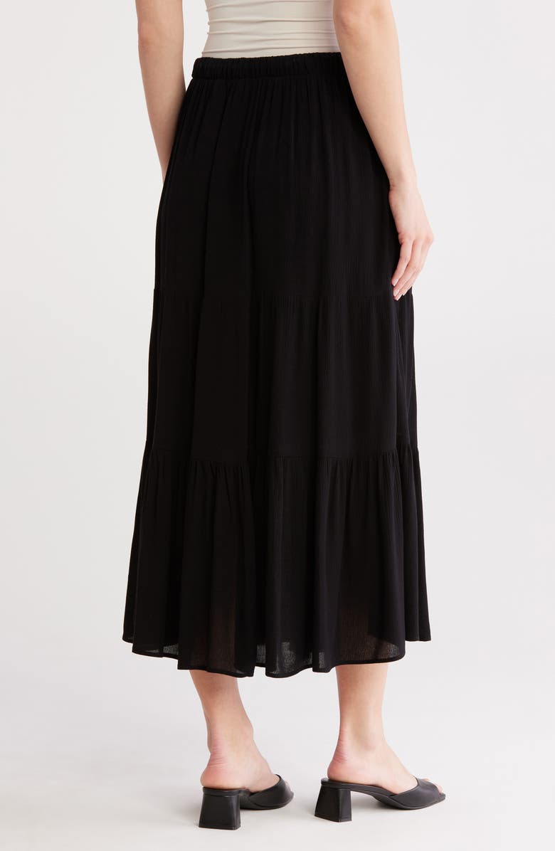 T Tahari Solid Tiered Skirt, Alternate, color,