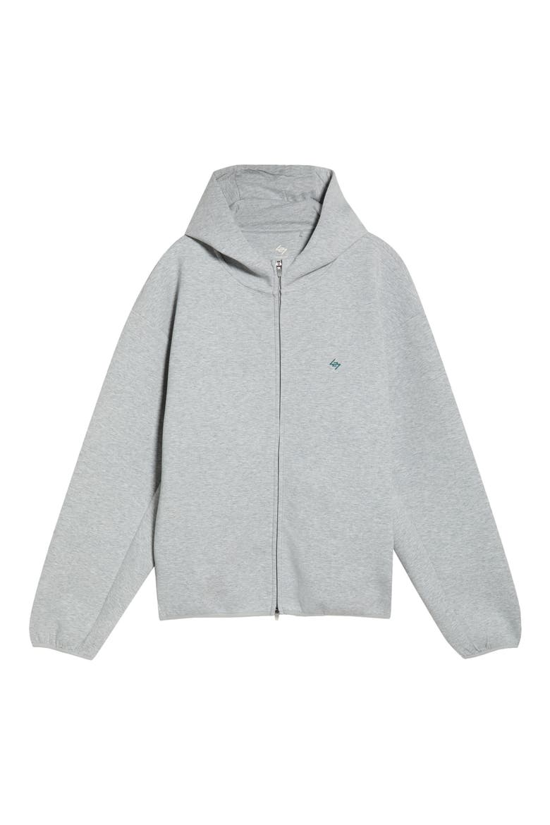 Numbers Zip Hoodie, Alternate, color, GREY MARL