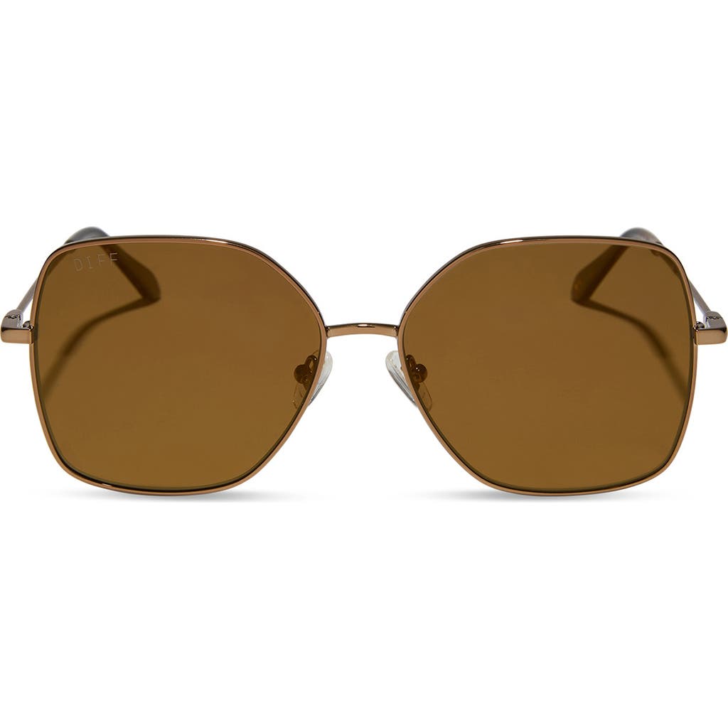 Diff 55mm Iris Butterfly Sunglasses In Brown