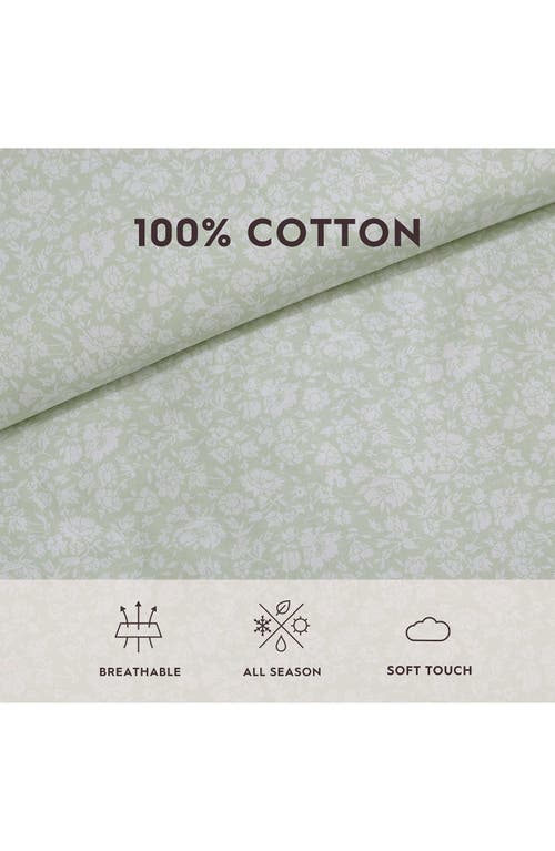 Laura Ashley 3-piece Quilt & Sham Set In Pale Green