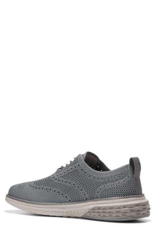 Cole Haan Grand Hurrion Stitchlite Wing Oxford In Gray