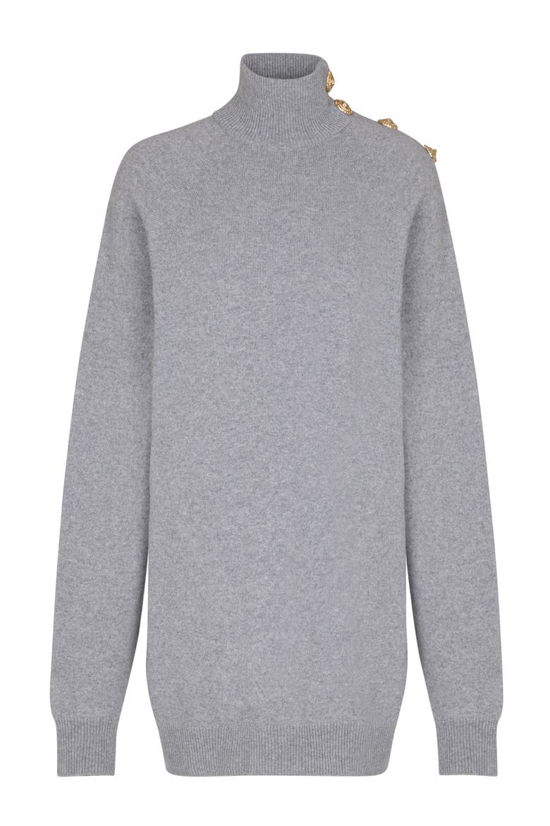 Short Cashmere Jumper Dress, Alternate, color, Grey