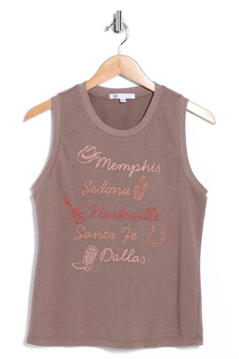 Desert Vibes French Terry Tank, Alternate, color, CITY