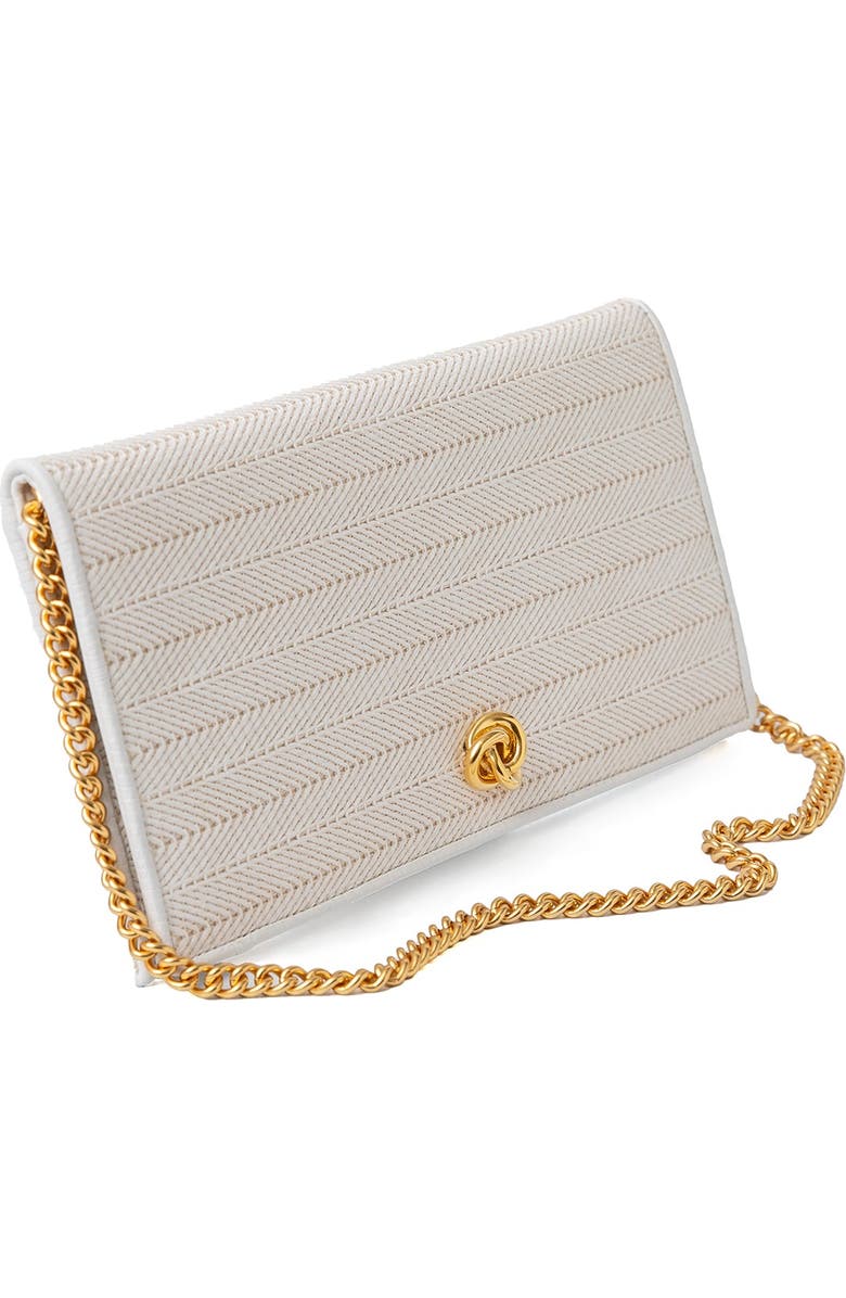 Michelle Wilhite The Eloise Clutch, Alternate, color, White