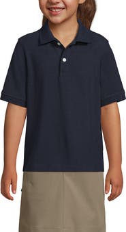 Lands' End School Uniform Kids Short Sleeve Mesh Polo Shirt