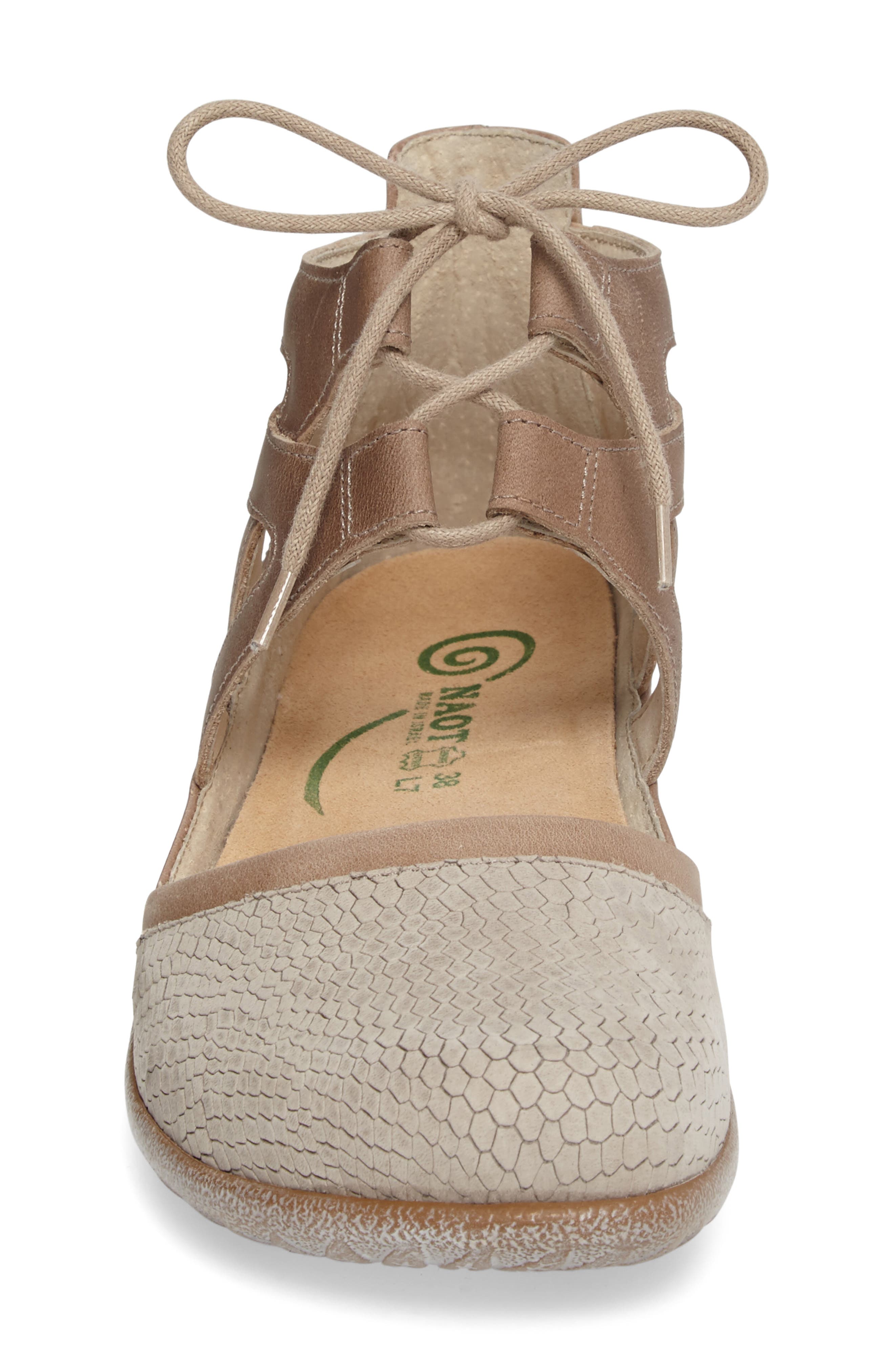 Kata Lace-Up Sandal, Alternate, color, BEIGE LEATHER