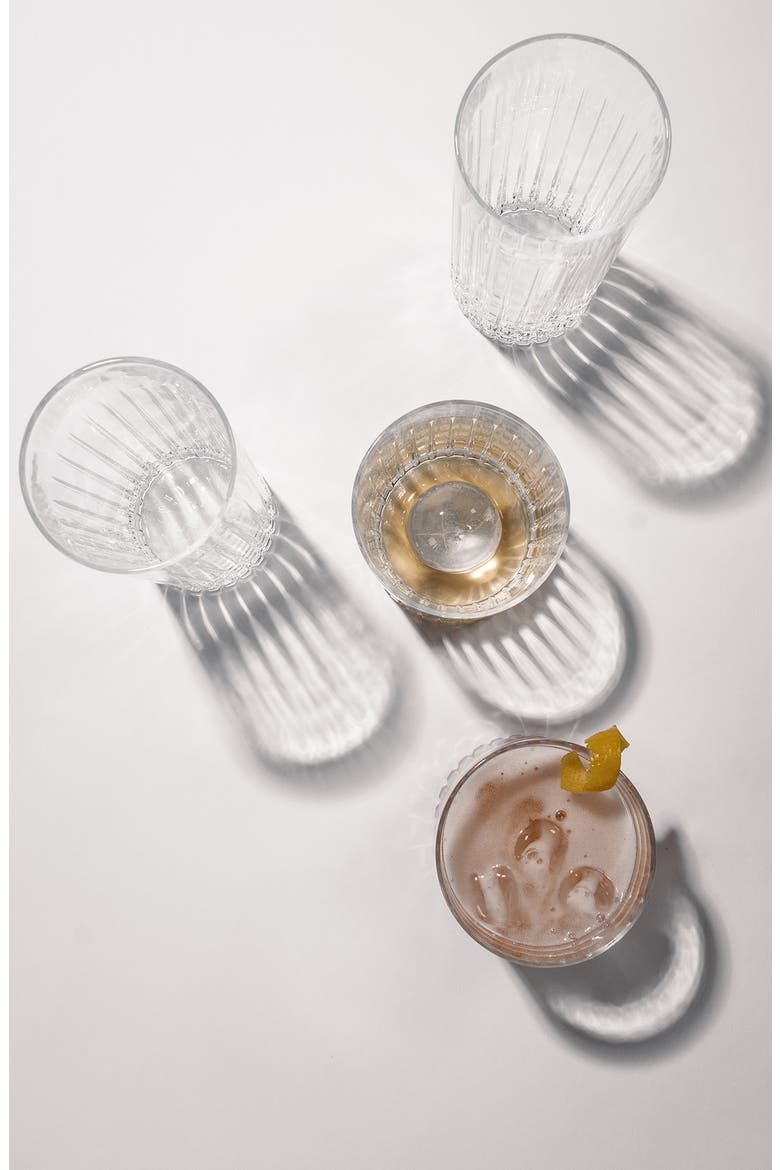 Set of 6 Double Old Fashioned Cocktail Glasses, Alternate, color, CLEAR