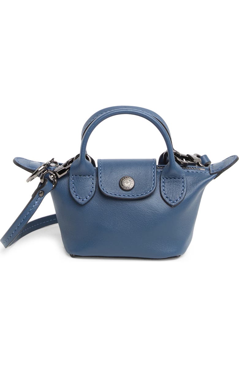 Longchamp Le Pliage Cuir Nano Crossbody Bag, Main, color,