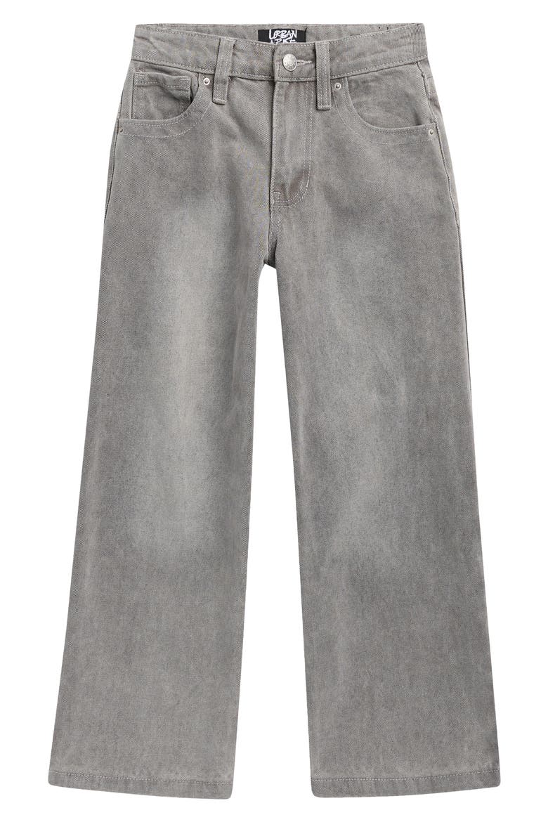 Kids' Baggy Wide Leg Jeans, Main, color, GRAY