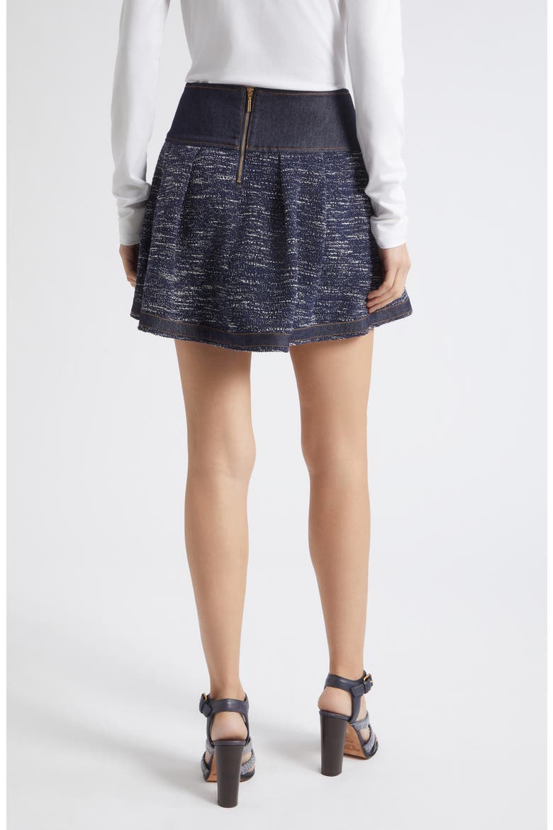 Diana Tweed A-Line Miniskirt, Alternate, color, NAVY TWEED