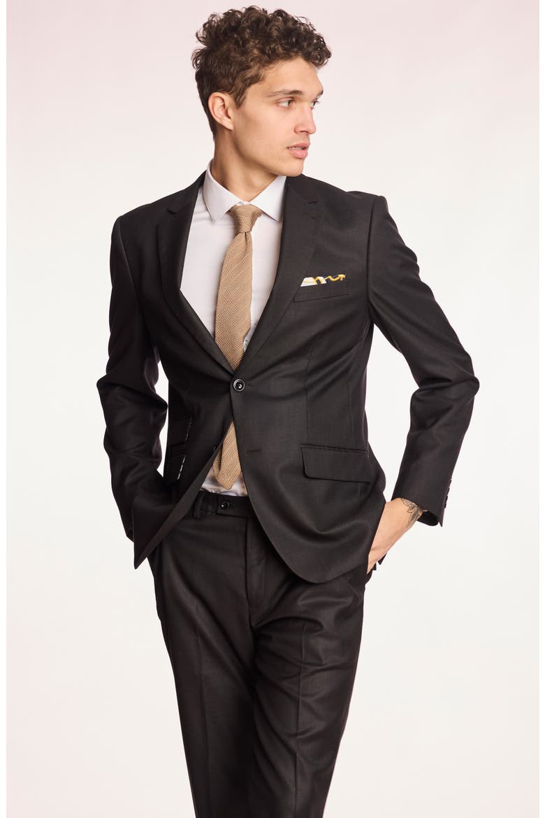 Dover Modern Fit Sport Coat, Alternate, color, SOFT BLACK SHARK