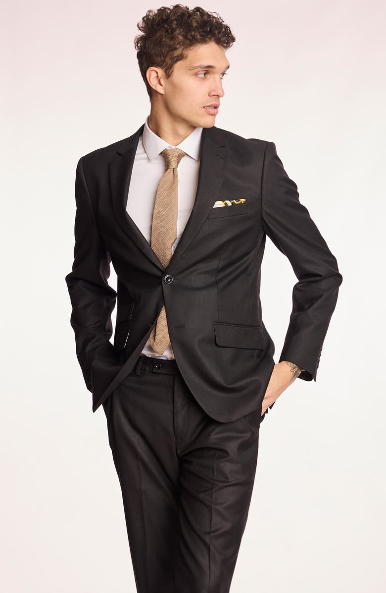 PAISLEY & GRAY Dover Modern Fit Sport Coat, Alternate, color, Soft Black Shark